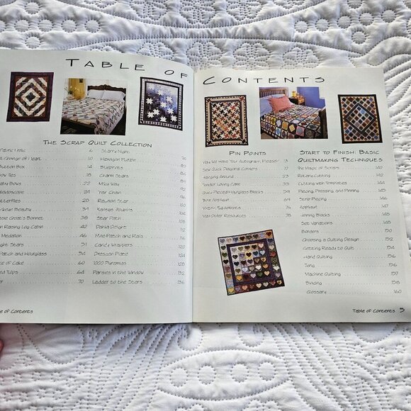 Quick & Easy Scrap Quilts Book By Leisure Arts, Softcover, 1995 Vintage - Picture 3 of 11